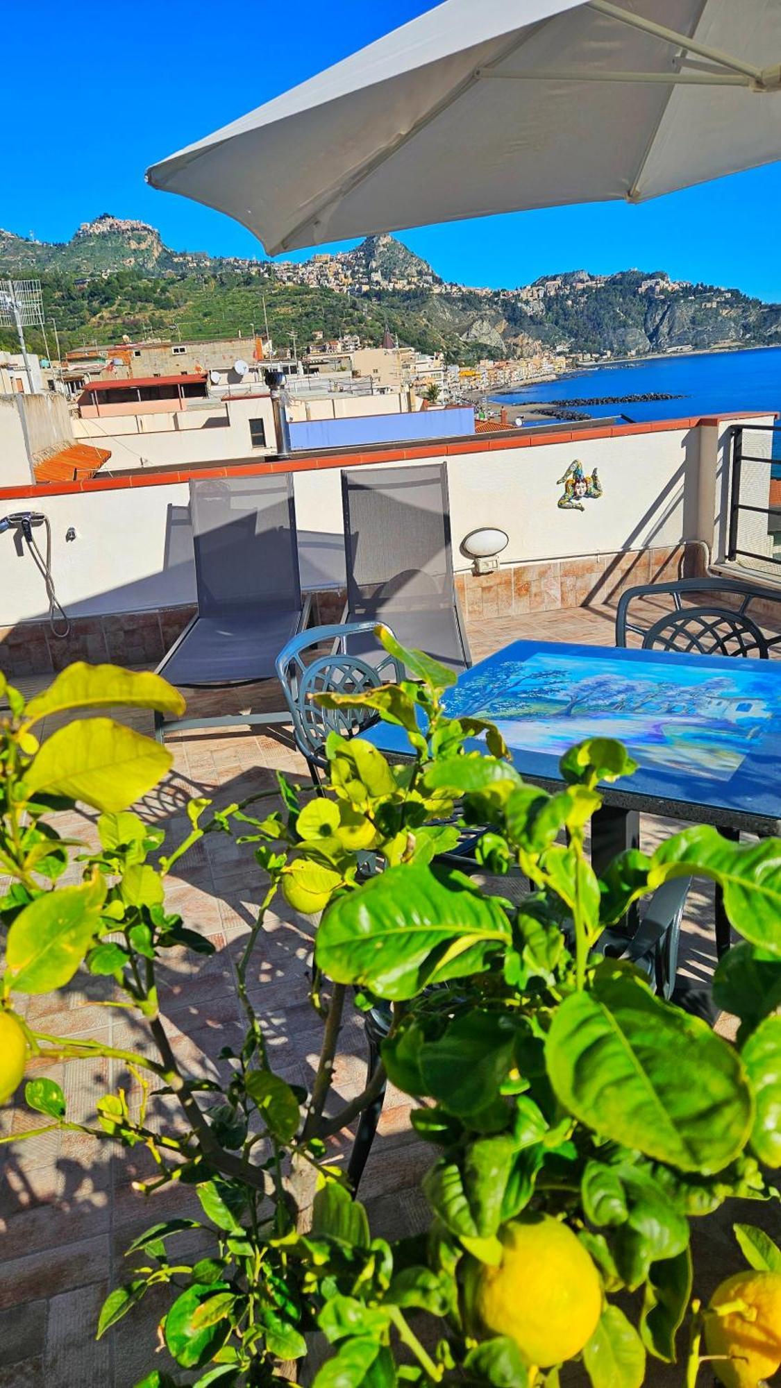 Panoramic Terrace Room Giardini-Naxos Exterior foto