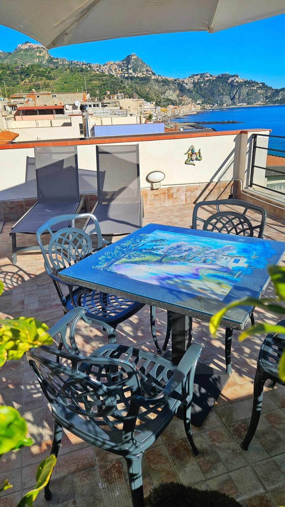 Panoramic Terrace Room Giardini-Naxos Exterior foto