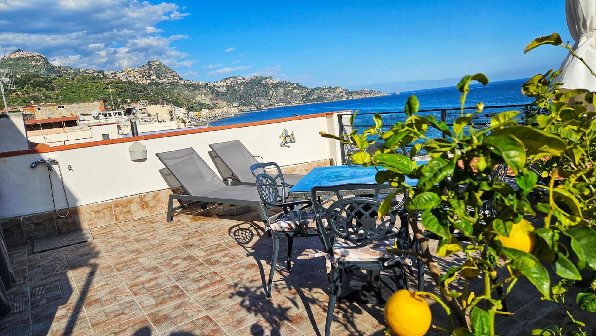 Panoramic Terrace Room Giardini-Naxos Exterior foto